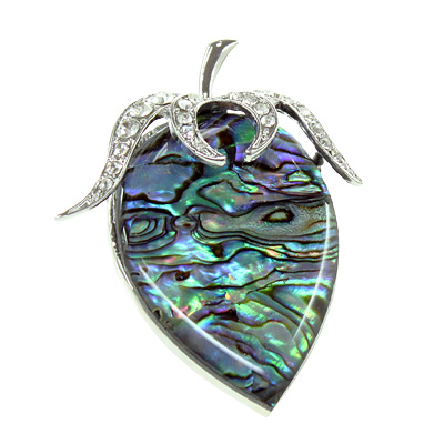 брошь с перламутром