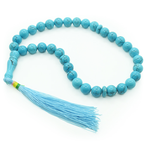 четки из голубой бирюзы 