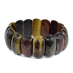 Браслет "Эмма" тигровый бычий соколиный глаз, гран