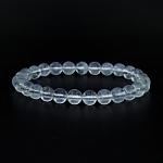 Аквамарин 8мм, браслет "Классика", 18см