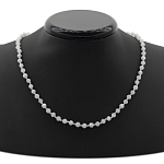 Лунный камень (Индия) круглые гранёные 6мм, бусы 49см