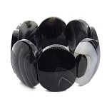 Браслет "Эшли" агат чёрный