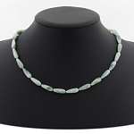 Бусы из ангелита в форме капли 6х17мм, длина 46см