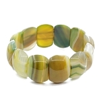 Браслет "Лора" агат  травяной зеленый