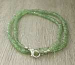 Изумруд (Колумбия) 3...5мм гранёные бусины, "Джульетта" бусы 47см