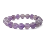 Браслет "Классика" 10мм аметист светлый (Бразилия), длина 17см