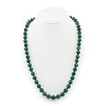 Бусы малахит (имитация), круглые 10мм, средние 60см