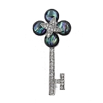 Брошь-подвеска "Ключ" гелиотис