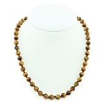 Тигровый глаз, круглые 8мм, бусы 45..50см