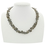 Лабрадор (Мадагаскар) капли 10мм "Джульетта" бусы 42см