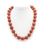 Бусы сердолик, круглые 16мм, короткие 50см 