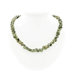 Кошачий глаз 7мм, бусины гранёные капли, "Джульетта" бусы длиной 47см