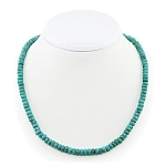 Бусы туркенит зеленый, приплюснутые граненые 6мм, короткие 47см