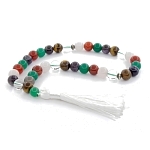 Четки из самоцветов 12мм с хвостиком 