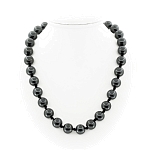 Гематит 13мм, бусы длиной 49см