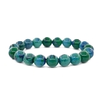Хризоколла (имитация) 10мм, браслет "Классика" длина 16см