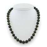 Бусы змеевик, круглые 10мм, короткие 45см и 50см